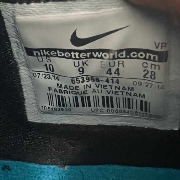 NEW Nike KD 7 Mens 10 Blue Clearwater Low Top Basketball Shoes Sneakers - Picture 9 of 11